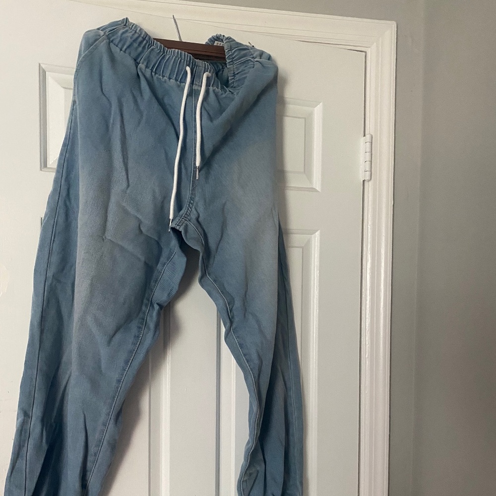 Size Large Forever 21 light blue Jean Joggers